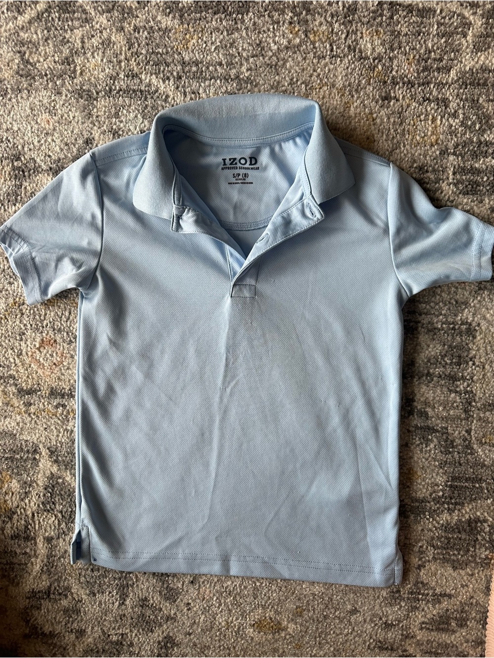 Izod Light Blue Boys Polo Shirt